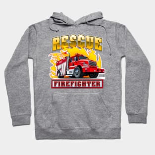 Cartoon Fire Truck Hoodie